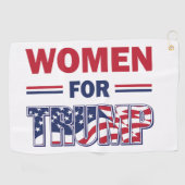 トランプ支持女性 ゴルフタオル (横)
