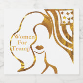 トランプ支持女性 スパークリングワインラベル (シングルラベル)