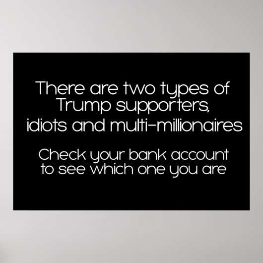 トランプ支持者には2種類ある ポスター (正面)