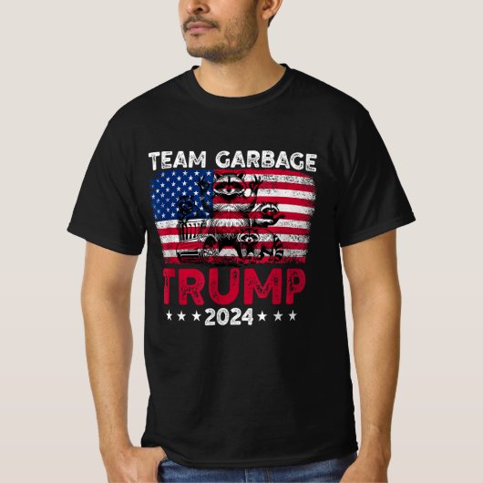 トランプ支持者のためのチームごみ2024選挙 Tシャツ (正面)