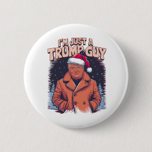 トランプ支持者のリラックスしたお兄さんTシャツ メンズ トランプTシャツ 缶バッジ