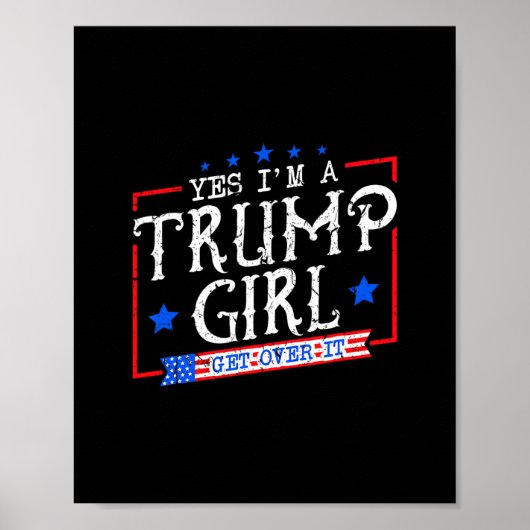 トランプ支持者 ギフト トランプ女子と認める トランプ好き ポスター (正面)