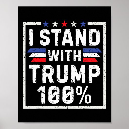 トランプ支持100% ポスター (正面)