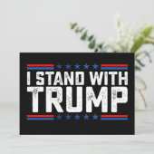 トランプ支持 - 大統領選挙 ヴィンテージ 招待状 (スタンド正面)