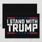 トランプ支持 - 大統領選挙 ヴィンテージ 招待状 (正面/裏面)