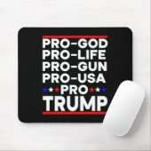 トランプ支持 武器支持 命の尊重 神支持 アメリカ支持 共和党員 マウスパッド (マウス)