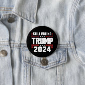 トランプ支持 2024 愛国 アメリカ国旗 缶バッジ (インサイチュ)