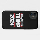 トランプ支持 2024 愛国 アメリカ国旗 Case-Mate iPhoneケース (裏面(横))