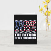 トランプ支持Tシャツ トランプ 2025 私の大統領復帰 カード (黄色い花)