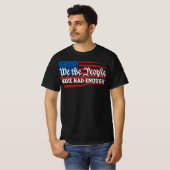 トランプ政権に反対の意思表示を Tシャツ (正面フル)