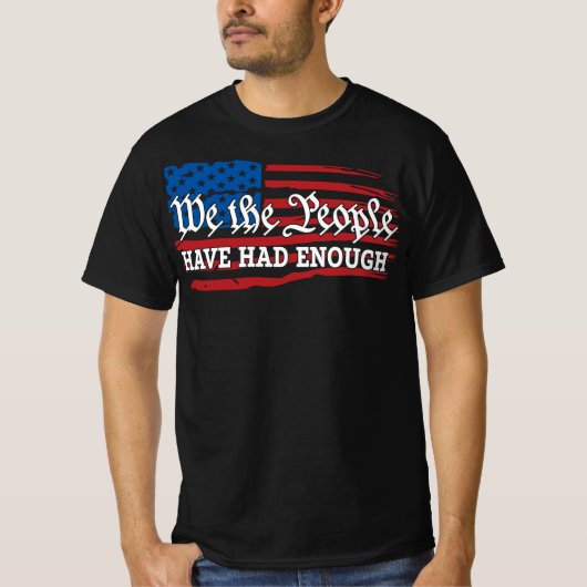 トランプ政権に反対の意思表示を Tシャツ (正面)