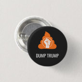 トランプ政権放り投げTシャツ 缶バッジ (正面&裏面)