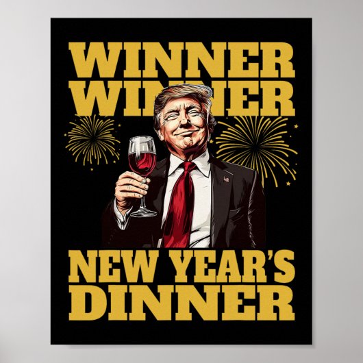 トランプ新年ディナー2025 ポスター (正面)