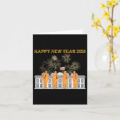 トランプ新年2025ホワイトハウス花火祝賀 カード (黄色い花)