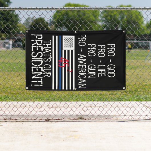 トランプ旗 横断幕 (インサイチュ)