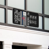 トランプ旗 横断幕 (ビルの外側)