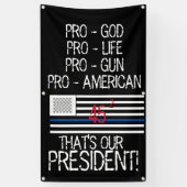 トランプ旗 横断幕 (縦)