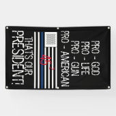 トランプ旗 横断幕 (横)