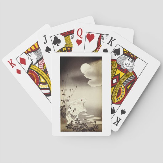 トランプ日本のうさぎと月 トランプ (裏面)