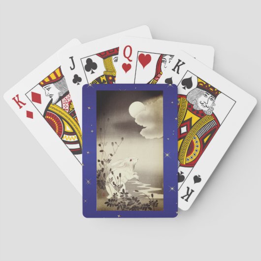 トランプ日本のうさぎと月 トランプ (裏面)