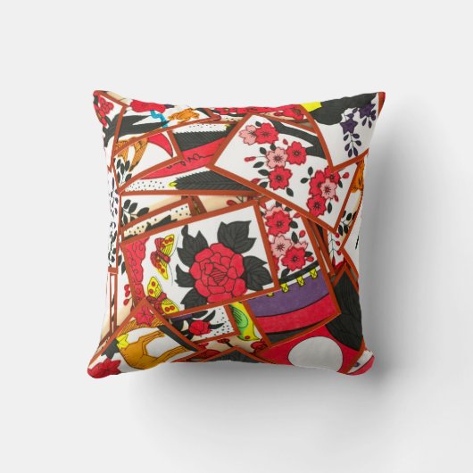 トランプ日本のイラストレーション(各種) クッション (裏面)