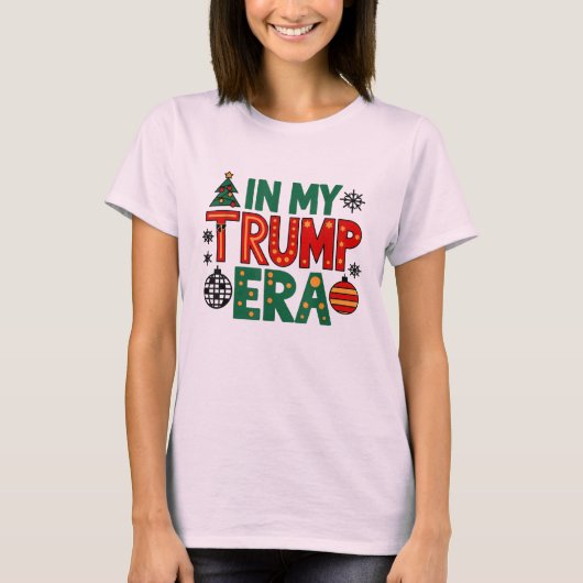 トランプ時代のクリスマス プレジデント 45 47 Tシャツ (正面)