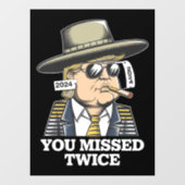 トランプ暗殺未遂トランプ2024ユー恋しく思 ウィンドウサイン (シート)