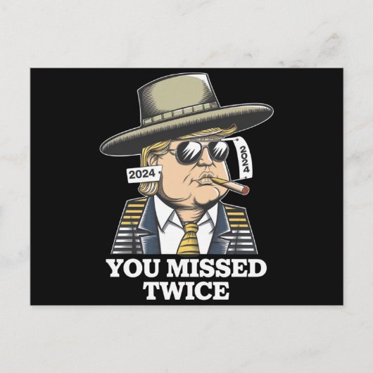 トランプ暗殺未遂トランプ2024ユー恋しく思 ポストカード (正面)