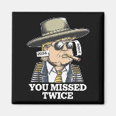 トランプ暗殺未遂トランプ2024ユー恋しく思 マグネット (正面)