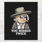 トランプ暗殺未遂トランプ2024ユー恋しく思 ワインラベル (シングルラベル)