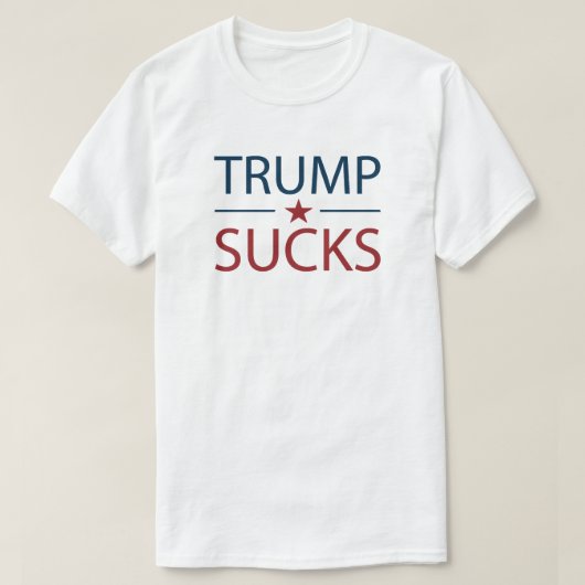 トランプ最低アンチトランプTシャツ Tシャツ (デザイン正面)