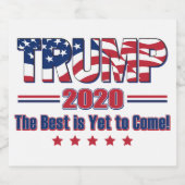 トランプ最高のは未だ来だ ビールラベル (シングルラベル)