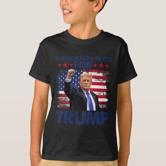トランプ有罪判決を受けたフェロンTrに投票する理由 Tシャツ (正面)
