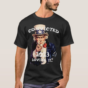 トランプ有罪 2023 アンクルサム Tシャツ