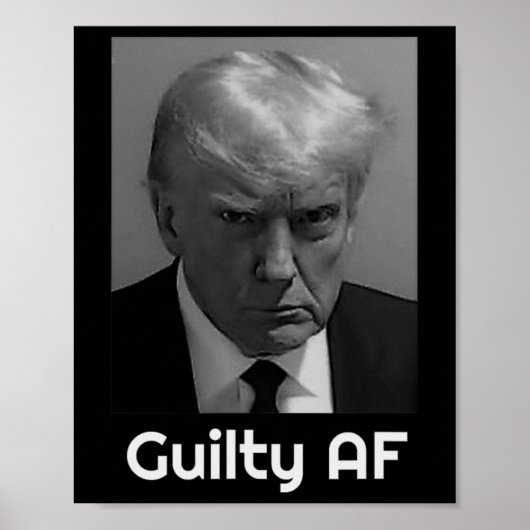 トランプ有罪 Af ポスター (正面)