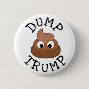 トランプ杭ボタンをダンプユーモアのあるする 缶バッジ