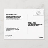トランプ核兵器はがき宛 ポストカード (裏面)