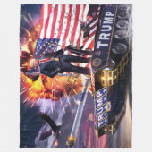トランプ槽 フリースブランケット (正面)