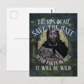 トランプ死去お祝いパーティライフTシャツ ポストカード (正面/裏面)