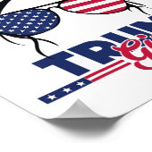 トランプ母の就任式の日2025メッシーバンアメリカン ポスター (角)