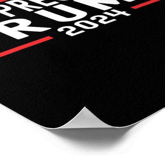 トランプ氏おもしろいバイデン氏大統領選出席副社長トランプ2024 1 ポスター (角)