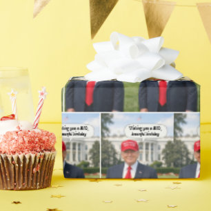 トランプ氏お誕生日おめでとう ビッグ＆ビューティフル ラッピングペーパー