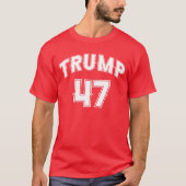 トランプ氏がトランプ47大統領の選挙を勝ち取った Tシャツ (正面)
