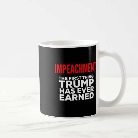 トランプ氏が初めて得たもの 弾劾 コーヒーマグカップ (右)