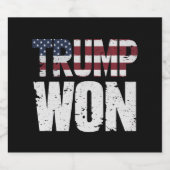 トランプ氏が第47期米国大統領当選2024年 ビールラベル (シングルラベル)