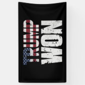 トランプ氏が第47期米国大統領当選2024年 横断幕 (縦)