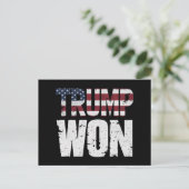 トランプ氏が米国第47代大統領に当選 2024年選挙で勝利 ポストカード (スタンド正面)
