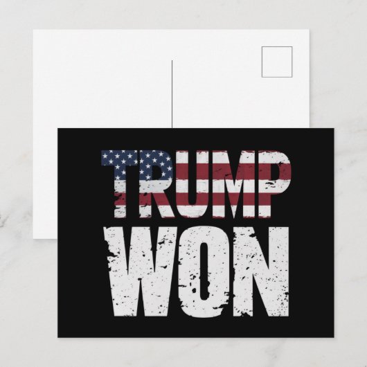 トランプ氏が米国第47代大統領に当選 2024年選挙で勝利 ポストカード (正面/裏面)