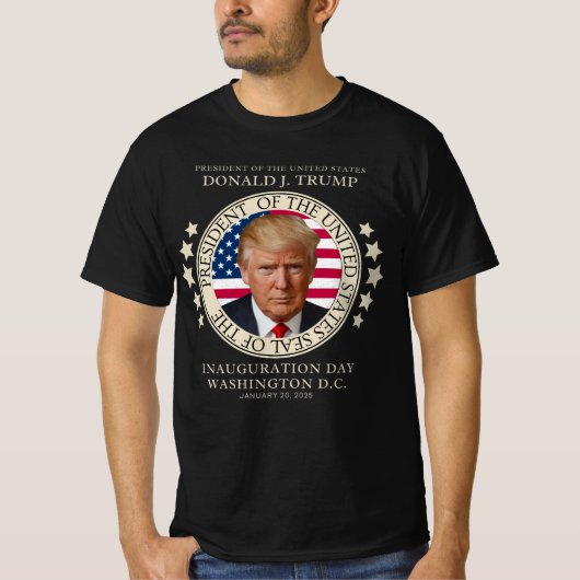 トランプ氏が選挙就任式に2025年1月47日を制した Tシャツ (正面)