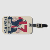 トランプ氏が2024年に再選した大統領選挙47位 ラゲッジタグ (正面横)